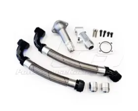 Powerhouse Racing Race Radiator Hose Kit 20an Stainless Braided Hose Black Hose Ends and Electric Fan Setup Toyota Supra | Lexus SC300 1992-2000